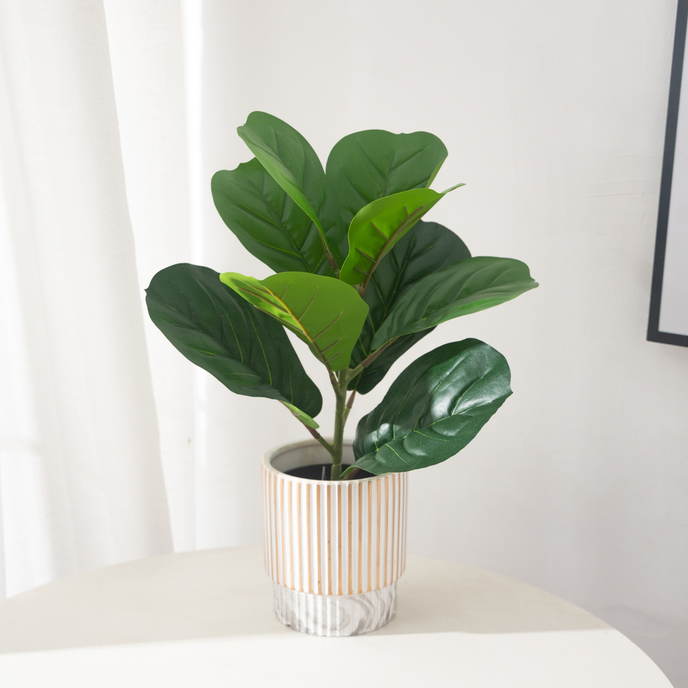 38cm 9 widelców Sztuczne rośli – Ficus Lyrata Tree recenzja i cena